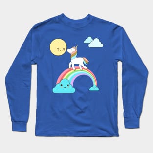 Unicorn and moon Long Sleeve T-Shirt